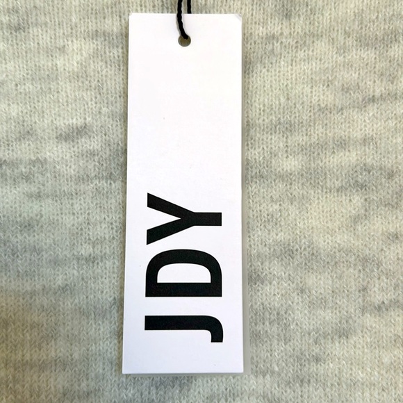 NWT JDY Oversized White Knit Ribbed Long Sleeve O Neck Sweater Dress - Picture 5 of 9